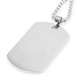 Amazon Hot Selling Factory Direct Selling Silver Jewelry Stainless Steel Jewelry Army Brand Pendant Necklace